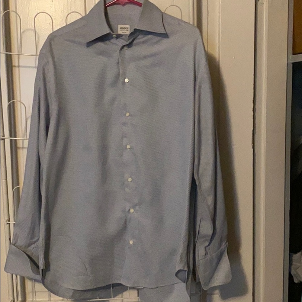 Armani dress shirt blue size 39